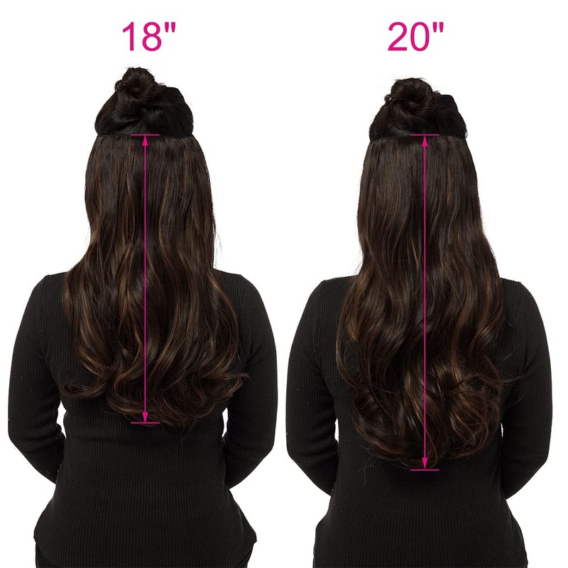 Hair Extensions with Invisible Transparent Wire Curly Wavy Hidden Secret