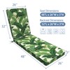 LVTXIII Outdoor Chaise Lounge Cushion, 80 x 26 x 3