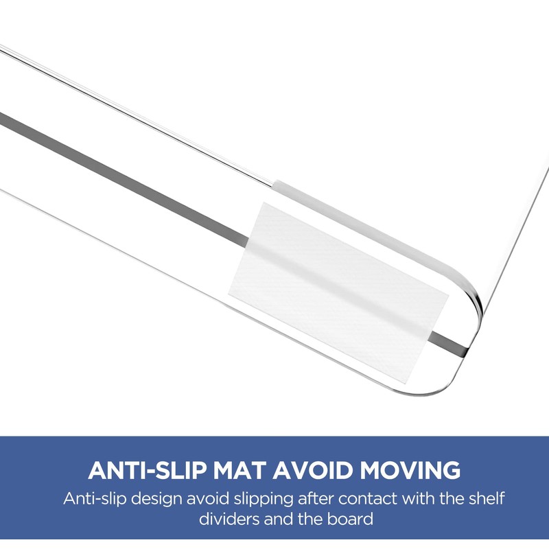 HBlife 12 Inches Tall [Extra Tall Version] Clear Shelf Dividers,