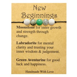 yfstyle Crystal Healing Stones Bracelets Healing Spiritual Crystal Bracelets for Women Men Amethyst Anxiety Bracelets Calm Protection Bracelet Natural Gemstones Bracelets Jewelry Gifts New Beginnings