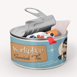 Father Fox - Retro Style Gift For The Workplace Man - Colleague, Office Co-Worker - Novelty Survival Tin, Kit