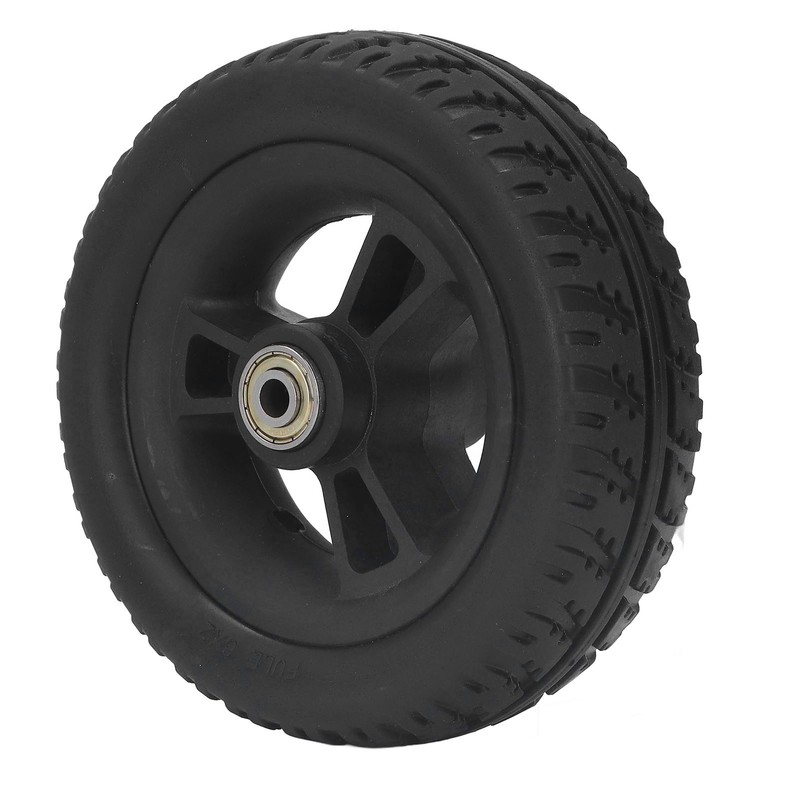 6in Wheelchair Wheel PU Non Slip Wear Resistant Strong Bearing