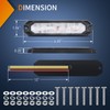 Nilight 4PCS 6LED Amber Green Emergency Strobe lights 12V 24V