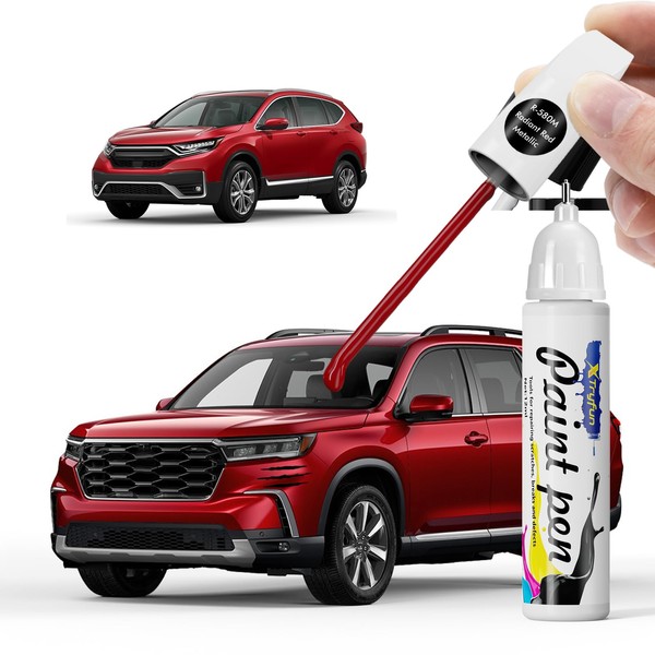 XTryfun Radiant Red Metallic (R-580M) Touch Up Paint Compatible with