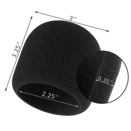 Sound Addicted - Foam Cover Windscreen for Blue Yeti Microphones | Ideal for Podcasting & Professional Recordings