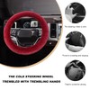 MUQIDA Fluffy Car Steering Wheel Cover, 15 Inch Soft Warm