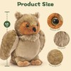 MorisMos Owl Teddy with Babies inside, Lifelike Cuddly Owls Stuffed