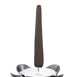 True Guard Patio Furniture Covers Waterproof Heavy Duty - Umbrella Cover, 600D Rip-Stop, Fade/Stain/UV Resistant for Outdoor Patio Furniture, Dark Brown