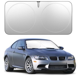 Car Windshield Sun Shade Front Window Sunshade Foldable Sunshade for Car Sun Visor to Protect Heat and UV Rays (64''x33.5'')