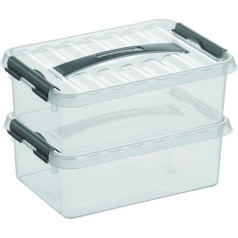 Sunware 78700609 Plastic Box with Carrying Handle 4 Litres