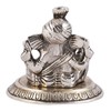 Lavanaya Silver Aluminium Lord Ganesha Idol, 9 X9 X9 cm,