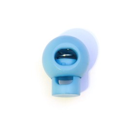 Ganzoo Cord Locks 1-Hole 5 mm, Pack of 5, Spring Clasp, Tanka, Cord Clamp for Ropes, Laces, Cords, Cord, Backpack, Rubber Cord, Quick Release, Rope Stopper, Plastic, Light Blue