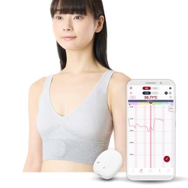 [Just Put it on and Sleep] My Temperature Women's Basic Thermometer Pregnancy [Measurements While Sleeping, Automatic Recording to Apps, No Input Required, Data Permanently Storage] Device & Dedicated