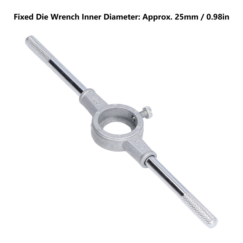 12Pcs Drill Tap Die Wrench Manual Thread Tapping Tool Set