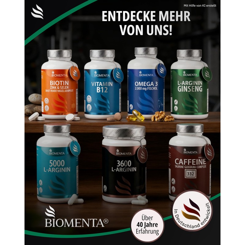 BIOMENTA Nettle Vine Leaves Horse Chestnut Complex | 125 Capsules
