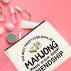 UPNEGE Funny Mahjong Makeup Bag Gifts for Women Mahjong Players