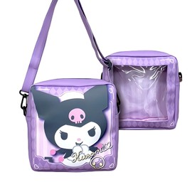 Hatayama Shoji Sanrio Printed Pochette with Clear Window, Favorite Chromi, Size: Approx. 9.1 x 9.1 x 2.8 inches (23 x 23 x 7 cm) 34202177