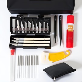 3D Printer Accessories 123 with Tool Bag for 3D Printer Modeler Basic Tools Diverse 3D Print Nozzle Cleaning Kit Mini Rotary Tool 3D Printer Tools for Remove/Trim (27, Small Size)