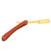 Old Style Straight Razor Rosewood Handle Straight Edge Barber Razor
