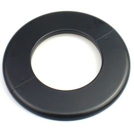 FDXGYH 2 Pcs ID 3.0 Inch ABS Wall Split Flange Self-Adhesive Tape Round Escutcheon Plate Cover for Water Pipe Faucet Decoration Accessories