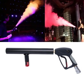 Handheld CO2 Cannon Gun DJ CO2 Jet Machine Manual Control CO2 Party Cannon 16-33ft Spray Stage Effect CO2 Column Machine with Gas Hose for Nightclub, Concert, Party, Wedding