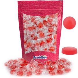 Sugar-Free Premium Hard Candy Suckers, Mini Fruit Button Candies, Kosher Certified Parve, Uses Sorbitol, Low-Sodium, Individually Wrapped (Watermelon, 16oz (1 Pound) 150 Pcs)