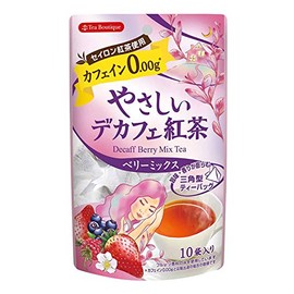Japan Green Tea Center Gentle Decafe Tea Berry Mix 10 TB 0.4 oz (12 g) x 4 Bags Tea Bag