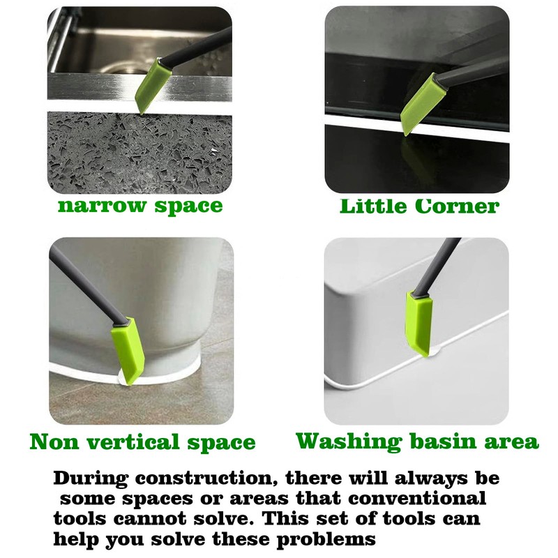 2 pieces 3-IN-1 Caulk Tool for Removal and Applicationl, Suitable