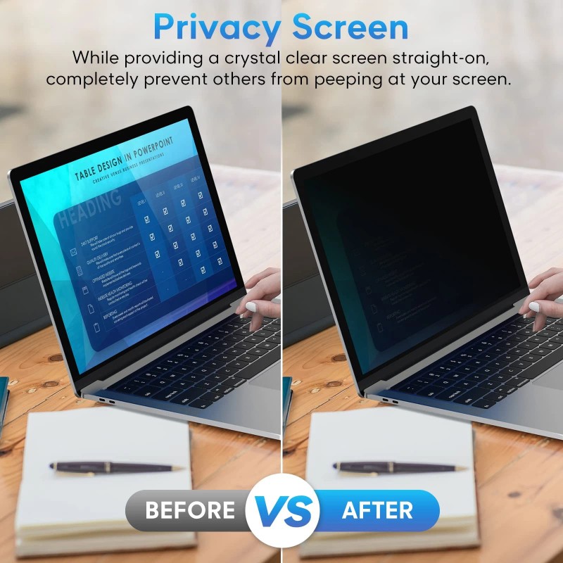 Yamaya 16 Inch Laptop Privacy Screen, Removable 16:10 Aspect Privacy