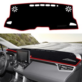 Blazeray for Toyota Corolla Accessories 2019 2020 2021 2022 2023 2024 2025 Dash Cover Dashboard Cover Mat Custom Fit Center Console Cover Hatch Sedan Sunshield Protector Pad(Red Edge