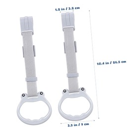 Kisangel 2 Pack Playpen Pull up Rings Soft Child-Friendly Learning Standing Handles for Accessories