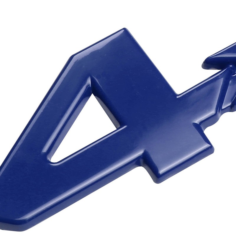 Auto Dynasty 3D Letter Metal Emblem 4x4 Badge (Blue) -