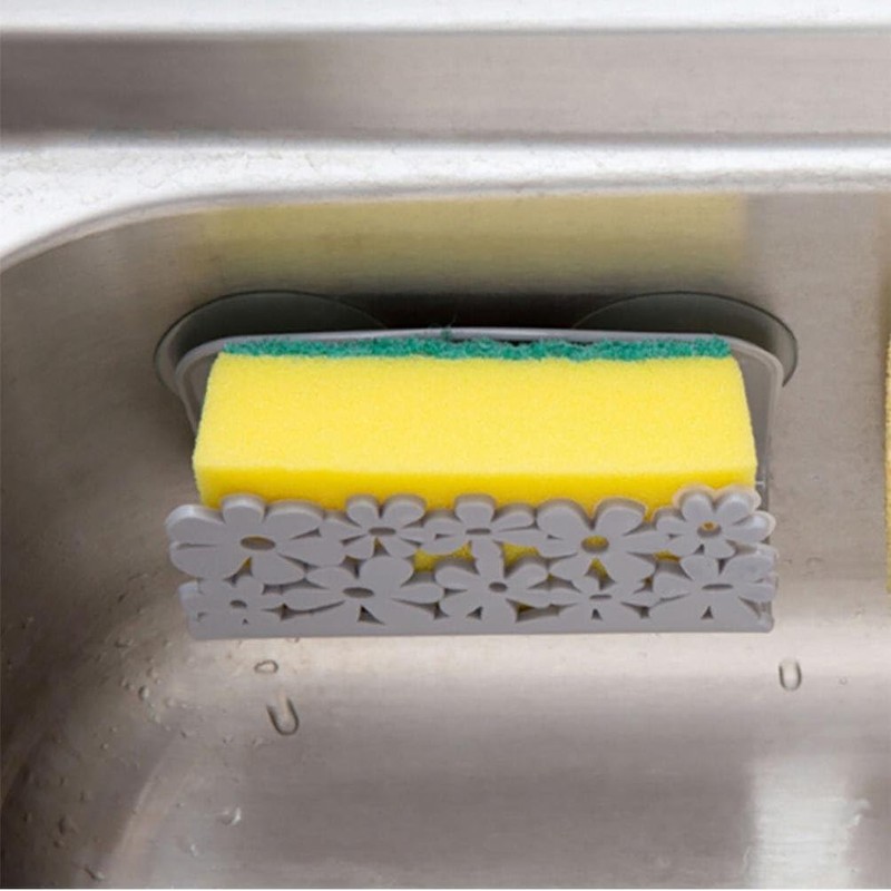 Htppzjr Gray Kitchen Gadget Organizer Sink Suction Dish Cloths Rack