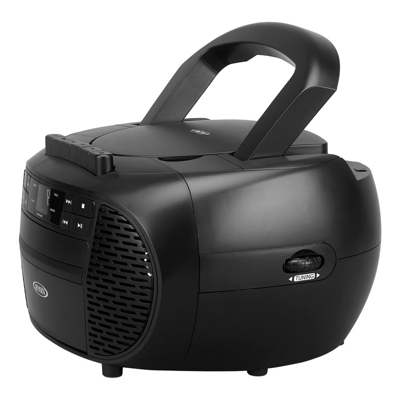 Jensen CD-550 Portable Stereo Compact Disc Cassette Recorder with AM/FM