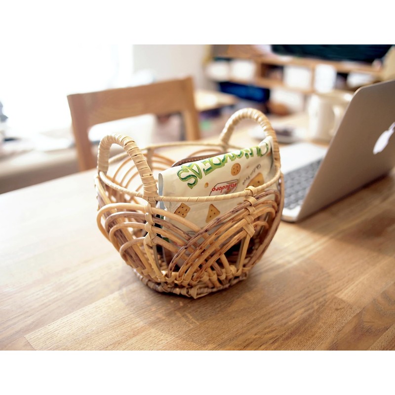 Daikai Talk Towc Petal Storage Basket Basket Washable Round S
