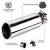 MuRealy 3 Inch Exhaust Tip, 3" Inlet 4" Outlet 12"