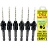 FTG USA 6 Pc #6 (9/64") Countersink Drill Bit Set