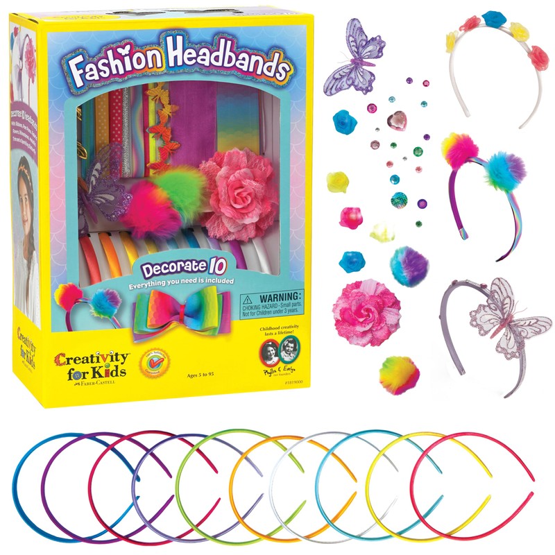 Creativity for Kids Fashion Headband Making Kit - Makes 10