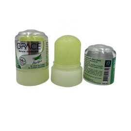 Desodorante Natural Grace Aloe Vera 24 HR Protección 50 Gramos - Paquete de 2
