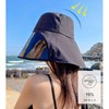IOZO Women's Sun Visor, Wide Brim with Sunglasses, Face Cover,