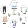 Pants Hangers with Clips, 30 Skirt Hangers with Clips Stackable