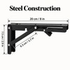 2-Pack 8 Inch Folding Shelf Brackets, Metal Wall Mounted Locking