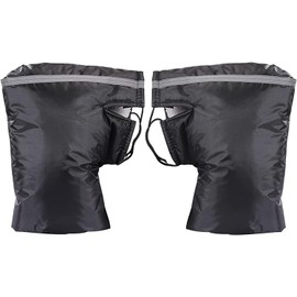 Ibluelover Motorcycle Handlebar Gloves Muff for Cold Weather Waterproof Riding Mittens Windproof E-Bike Handguards Hand Protectors Covers Winter Warm Cotton Handle Cover Gloves…