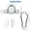 CYEER Pack of 12 Ceiling Hooks Heavy Duty Carabiner Stainless