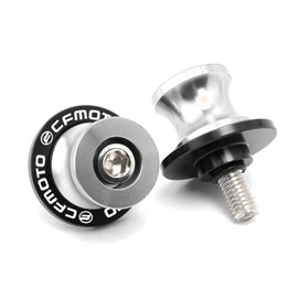 10MM 450SS Swing Arm Spools Sliders Fit For CFMOTO 450SS / 450NK / 650NK / Lbex450 Stand Frame Slider Crash Bar Accessories,CNC T6061 Aluminum (Silver)