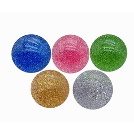 Kikeep Large Bouncy Ball 45mm for Kids Glitter Bounce Balls Party Favors Super Bouncy Balls Gift for Kids Rubber Super Bounce Ball Large for Birthday Prizes Gifts (5)