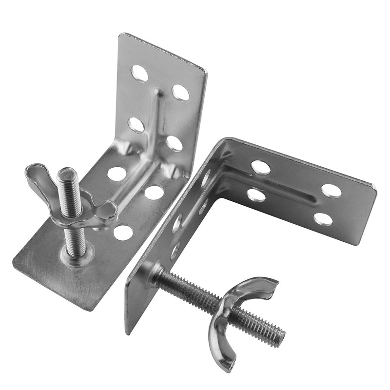 AXLIZER 2PCS Curtain Hardware Roman-Style L-Shaped Sunshade for Roman or