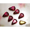 #276 Vintage Rhinestones Ruby Red Pear Shape 8mm Setting Pronged