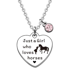 JMIMO Horse Necklace Horse Gifts for Girls
