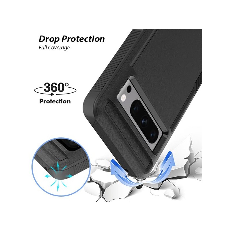 ZUSLAB Rugged Case for Pixel 8 Pro Defender Protective Heavy